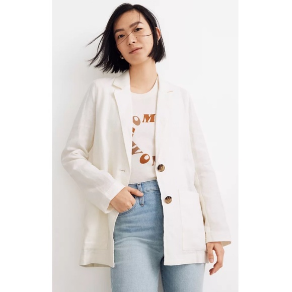 Madewell Jackets & Blazers - NWOT Madewell Linen Dorset Blazer